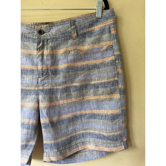Toad‎ & Co Women's Far Flung Linen Shorts Sz 14 Casual Walking Everyday Summer - Picture 4 of 16